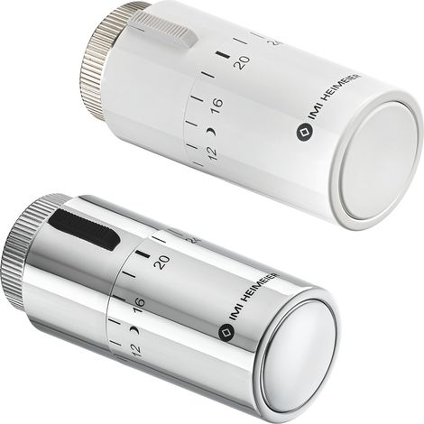 HEIMEIER Tête thermostatique Halo blanc RAL 9016, avec position zéro, 7550-00.500