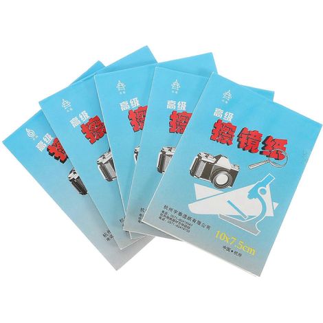250 feuilles de papier de nettoyage pour lentilles, papier de nettoyage spécial pour microscope-10.00X7.50X0.80CM (1/3)