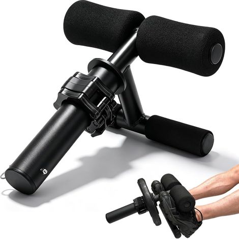 Adjustable Tibialis Trainer for Shin and Ankle, Portable Shin Trainer for Home and Gym, Compatible with 2 Inch Olympic Weight Plates, Tib Bar for Knees Over Toes Exercises (1/5)