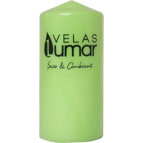 TrAdE Shop Traesio - Set 12 Pz Candela Cilindrica Verde 150 X 70 Mm Per Decorazione Ambiente Casa 031374 -