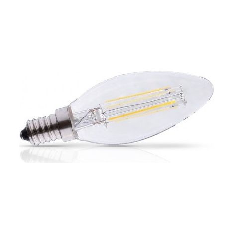Ampoule LED E14 4W 470lm Flamme - Blanc Chaud 2700K (1/4)