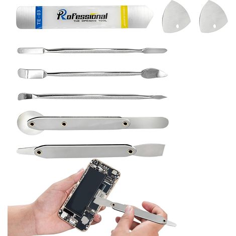 Lot de 8 outils de réparation en métal pour téléphone portable, tablette, ordinateur portable, jouets, consoles de jeux (1/5)