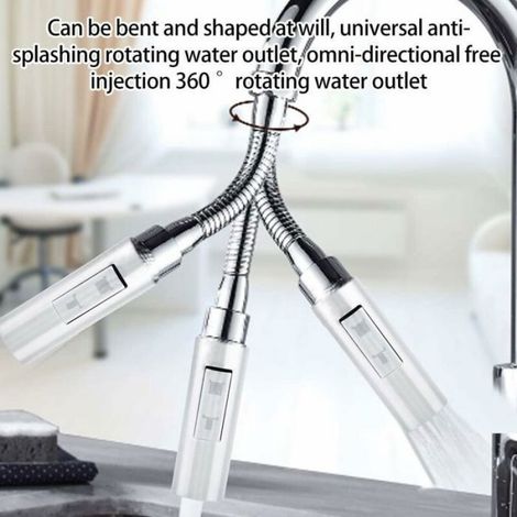 Robinet pulvrisateur de Cuisine Mitigeur dvier Tte de Pulvrisation Robinet Douchette 2 Fonctions Standard G12 pour PZCC (1/4)