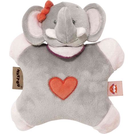 Peluche flatsie Adèle l'éléphante Nattou (1/2)