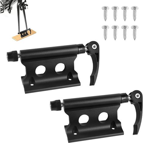 Support de fourche de vélo, fourche avant, clip fixe, en alliage d'aluminium, support de fourche de vélo avec blocage rapide pour camion, SUV, remorque (fermeture rapide) (1/5)