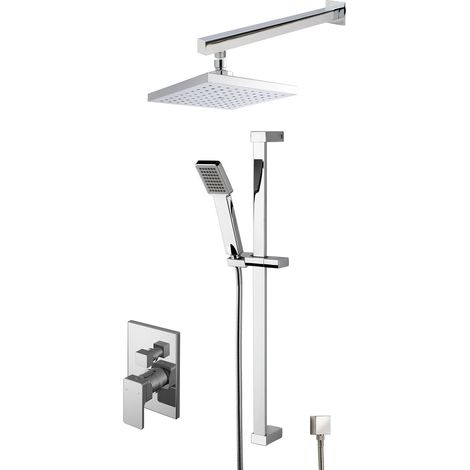 Nuie Windon Manual Concealed Complete Mixer Shower with Diverter - Chrome (1/2)