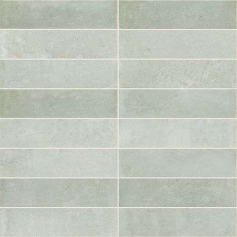 Carrelage effet Zellige Vert 18,4x4,6x0,85 cm Terronys - Sol et mur intérieur (vendu par carton de 0,51 m²) - RO'MA CARRELAGE