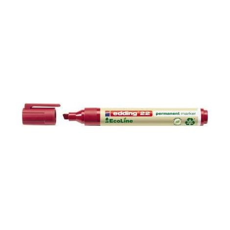 Edding edding 22 permanent marker EcoLine 4-22002 Permanentmarker Rot wasserfest: Ja