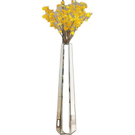 Vaso da terra, stile contemporaneo, design elegante, argento (1/2)