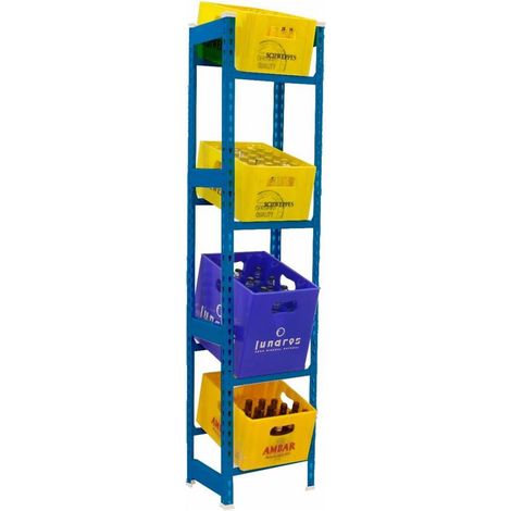 Estantería SIMONBOTTLE 4-2000x400x300 azul