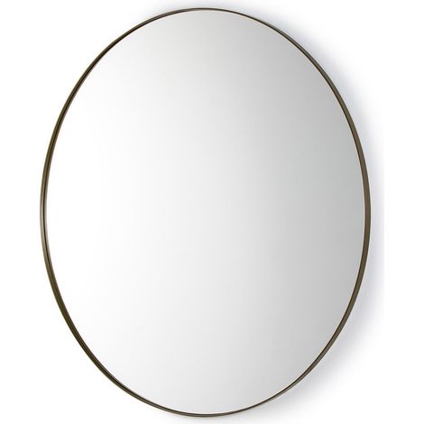 Miroir mural rond métal doré Ola (1/2)
