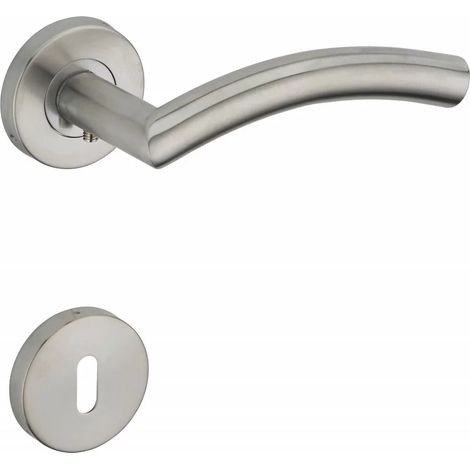 THIRARD - Paire de béquilles pour porte, carré 7mm, inox - THIRARD (1/2)