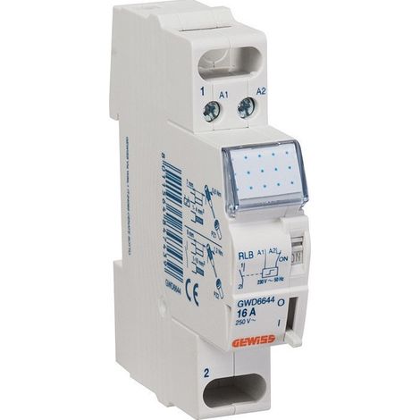 TELERUPTEUR 2NO 16A 230VAC 1M GEWISS GWD6659
