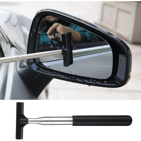 Essuie-glace de rétroviseur de voiture, nettoyeur d'essuie-glace télescopique pour rétroviseur automobile avec tige télescopique longue de 86 cm, essuie-glace automatique réglable pour rétroviseur, pl (1/5)