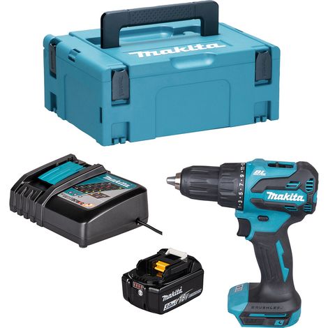 Perceuse-visseuse à percussion Makita DHP490RF1J 18V 1x3Ah 65Nm BL XPT LXT mallette