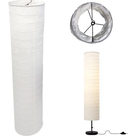 Lampenschirm aus Reispapier, Ersatzlampenschirm für Schlafzimmer, Wohnzimmer, Tischlampenabdeckung, Stehlampe, weißer Säulenlampenschirm für Schlafzimmer, Hotel, Büro, Party (1/4)