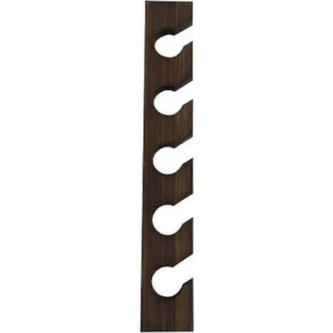 Porte-chapeaux en bois avec étagère d'exposition, couleur imitation noyer. (1/5)