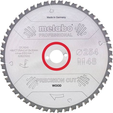 Lama da sega circolare per taglio di precisione in legno professionale D315xB2,4xforo30mm 84Z. WZ