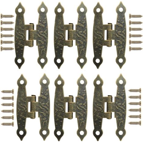 Retro bronze hinges, decorative hinges, retro metal hinges, folding hinges (1/5)