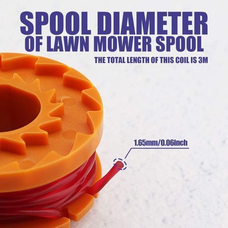 Kit di riparazione per bobina di filo per tagliaerba compatibile con Worx WG180 WG163 WA0010 WA6531 50006531 (1/4)