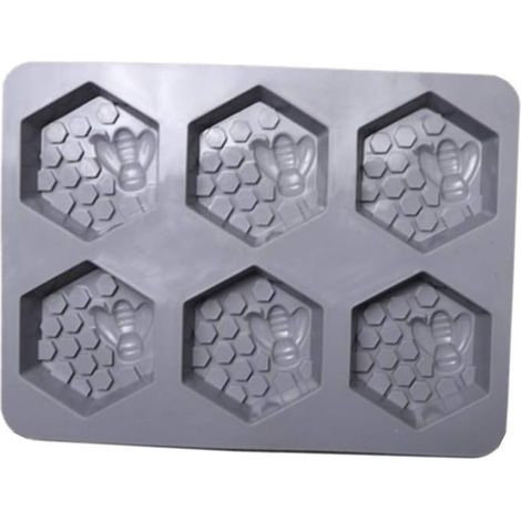 Moule en siliCône pour savon en nid d'abeille 3D