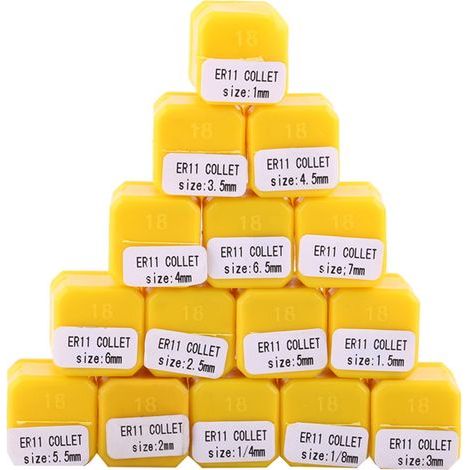Lot de 15 pince ressort ER11 pour fraiseuse CNC, machine de gravure et tour (1/5)