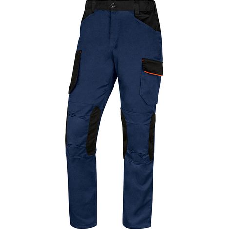PANTALON BICOLOR STRECH DELTAPLUS M2PA3STR AZUL/NARANJA TALLA M - EHLIS