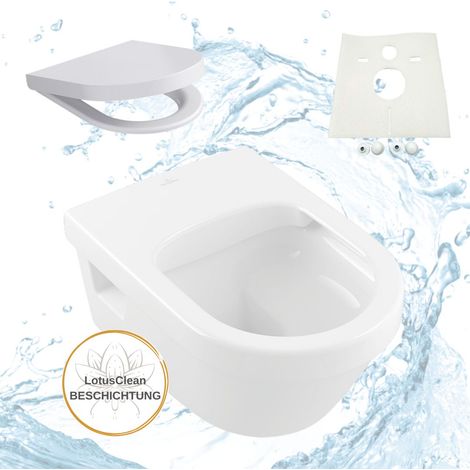 Villeroy Boch Architectura WC spülrandlos WC Sitz mit Absenkautomatik Komplettset