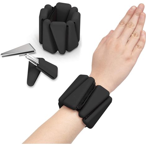 Poids réglables pour poignets et chevilles pour hommes et femmes, lot de 2, 1 kg chacun, parfaits pour le jogging, la marche, le Pilates, l'aérobic, la musculation