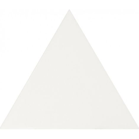 Carrelage mur triangulaire uni blanc brillant 10,8x12,4 cm SCALE TRIANGOLO WHITE  (vendu par boite de 0,20m2) (1/3)