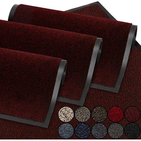 Zerbino, Vino Rosso 60x90 cm  Zerbino per porta esterna, impermeabile, lavabile, antiscivolo, resistente, antipolvere, zerbino, corridoio, ingresso, cucina, camera da letto