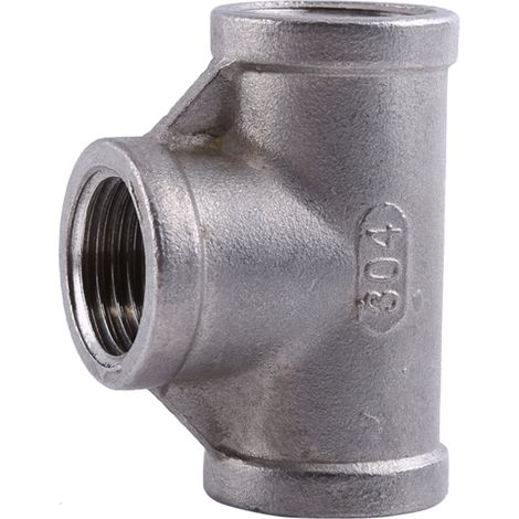Raccordo in acciaio inox 304 – a 3 vie – filettatura femmina – 1/2" – 52 mm – per tubazioni