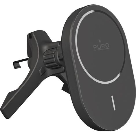 Kfz-Handyhalterung mit Qi2 MagSafe 15W Ladegerät – Schwarz (1/4)