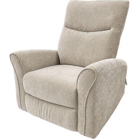 Fauteuil 1 place relax manuel Oscar beige Takasit (1/4)
