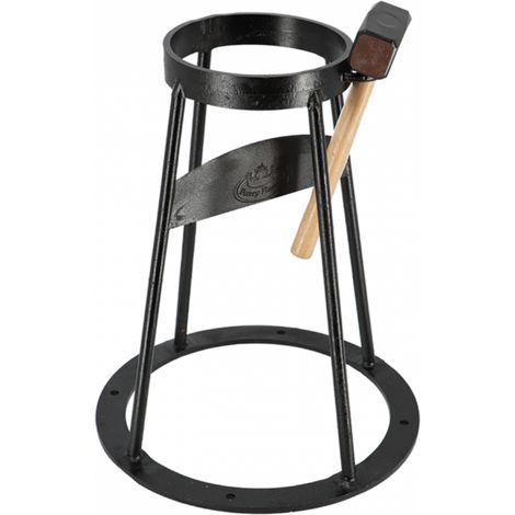 Gmr Set fendeuse à bois support et maillet noir 38 x 46 cm (1/5)