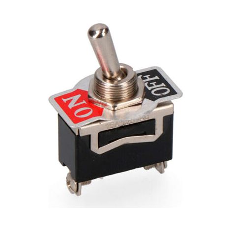 Interrupteur unipolaire 10A 250V – Coin métallique pour installation facile – Dimensions 34x23mm – IP20 pour environnements résidentiels (1/3)