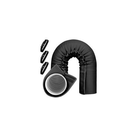 Gaine isolante climatisation mobile - Lot de 3 housses réglables 13/15cm noir isolation thermique efficace facile à installer (1/5)