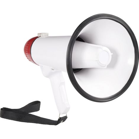 SpeaKa Professional XB-11SR Megaphon mit Haltegurt, Aufnahmefunktion