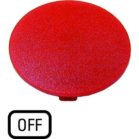 Étiquette bouton ' coup de poing ' rouge OFF EATON M22-XDP-R-GB5