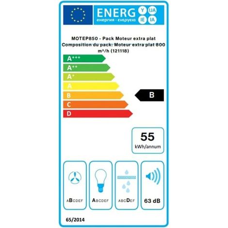Hotte sans moteur moteur Falmec CORSTEL3422 Stella Noir 90cm (1/3)