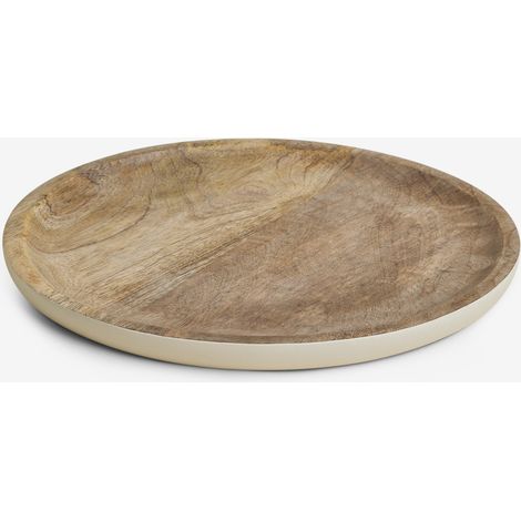 Bandeja decorativa redonda Ø30 cm en madera de mango Fruela SKLUM