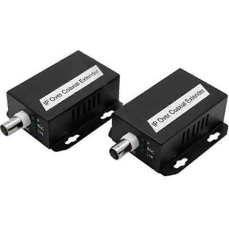 Réseau IP vers émetteur coaxial, prolongateur de signal réseau pour caméra de surveillance, transmission RJ45 vers BNC, EOC