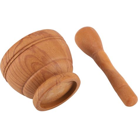 Broyeur à ail manuel en plastique pour épices et herbes, mortier et pilon, bol de broyage, outil de cuisine (1) (1/5)