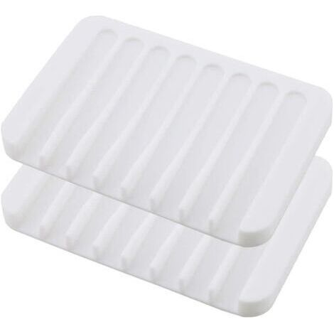 Lot 2 non-slip silicone soap holder bathroom shower kitchen (1/5)