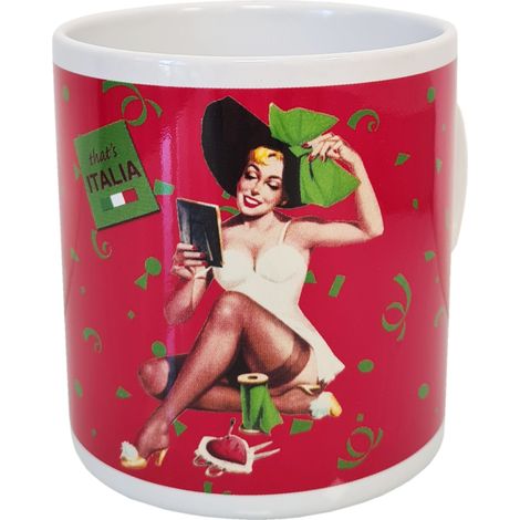 Tasse Retro Rouge Pin up (1/2)