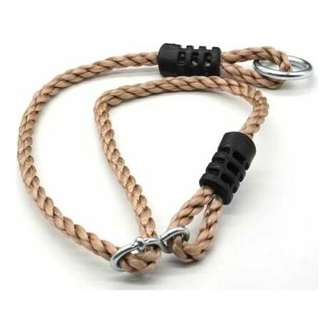 Complément de Cordage en Chanvre Artificiel balançoire produit unique Courroie de raccordement de la corde de réglage Réglage de la branche Rallonge de balançoire en PE-noir (1/4)