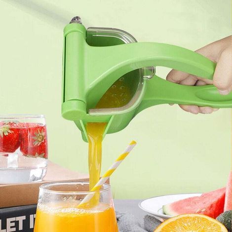 Multifunktionale manuelle Zitruspresse, manuelle Druckzitronenpresse, Küchengerät zum Auspressen von Orangen, Wassermelonen und Früchten. (1/3)
