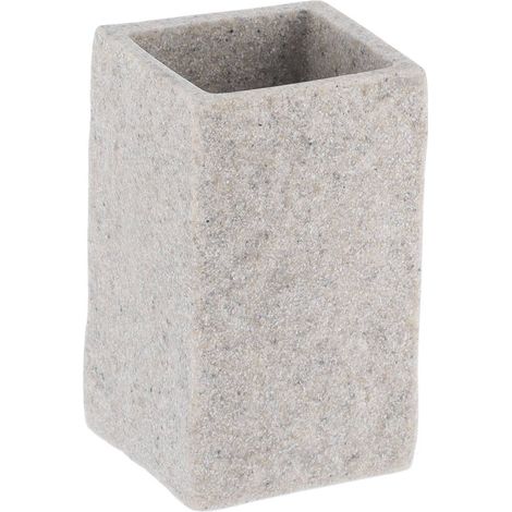 Taza de poliresina efecto piedra - gris - Tendance