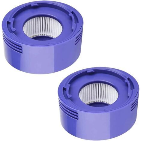 2x Filtre HEPA de remplacement pour moteur d'aspirateur compatible avec Dyson V7, V8,Violet & Blanc