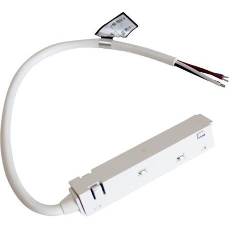 Connecteur Linéaire pour Rail Magnétique 48V 4 fils BLANC - SILA (1/2)